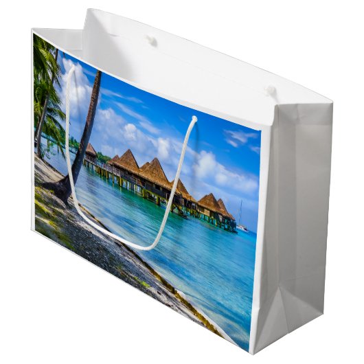 水の上に住む ラージペーパーバッグ (正面アングル)