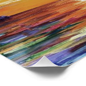 水の上に沈む – 絵画の効果 ポスター (コーナー)