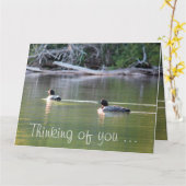 水の上に浮かぶ カード (黄色い花)