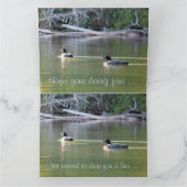 水の上に浮かぶ カード (内部)