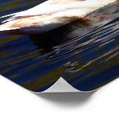 水の上に潜る ポスター (角)