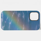 水の上のカラフルな虹 iPhoneケース (裏面横)