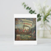 水の上のキリストの歩く、'Navicella'の後 ポストカード (スタンド正面)