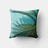 水の上のヤシの木 クッション (裏面)