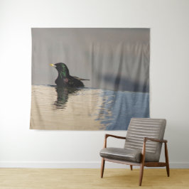 水の上の小さな鳥 タペストリー
