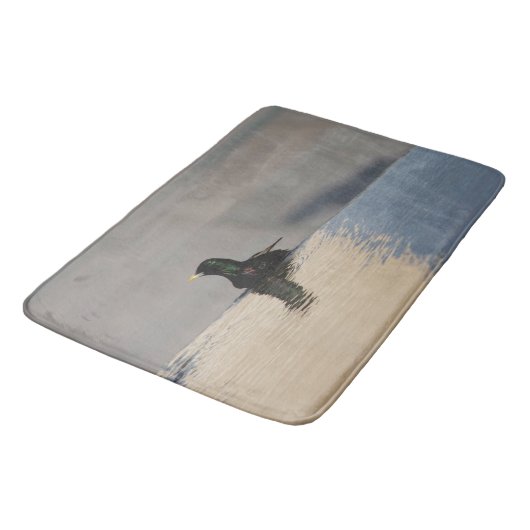 水の上の小さな鳥 バスマット (アングル)