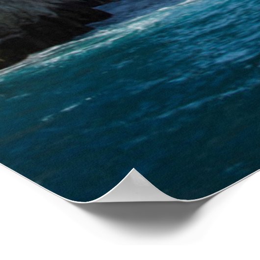 水の上の岩 ポスター (角)