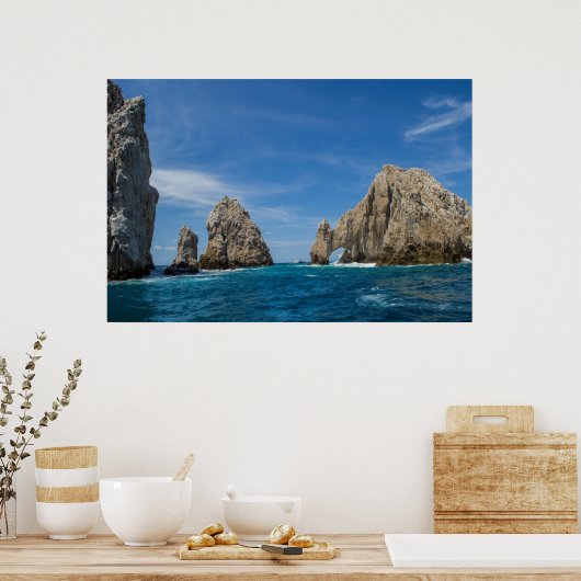 水の上の岩 ポスター (キッチン)