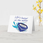 水の上の方が良い カード (黄色い花)