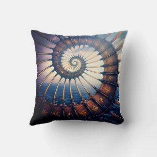 水の上の木製スターポータル クッション