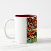 水の上の秋 ツートーンマグカップ (左)