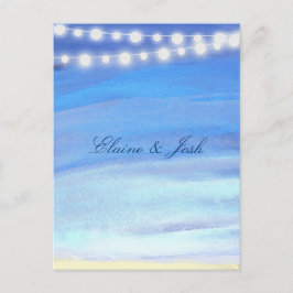 水の上の糸のライト ポストカード