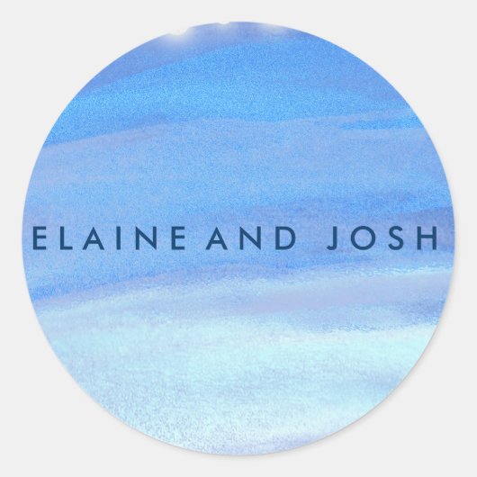 水の上の糸のライト ラウンドシール (正面)