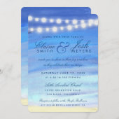 水の上の糸のライト 招待状 (正面/裏面)