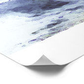 水の上の翼 |水彩 ポスター (角)