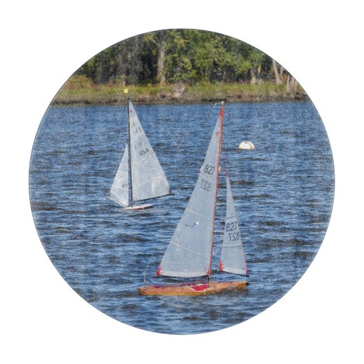 水の上の遠隔操作された帆船 カッティングボード (正面)