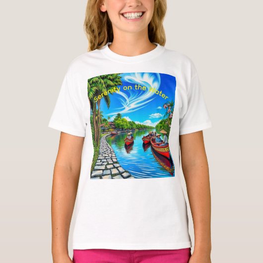 水の上の静けさ Tシャツ (正面)