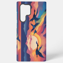 水の上をガチョウ SAMSUNG GALAXY S22 ULTRAケース