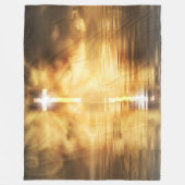 水の上を横切る フリースブランケット (正面)