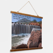 水の上を飛ぶステッピングストーン 吊り下げ型タペストリー (傾斜あり)