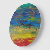 水の上 ラージ壁時計 (傾斜)