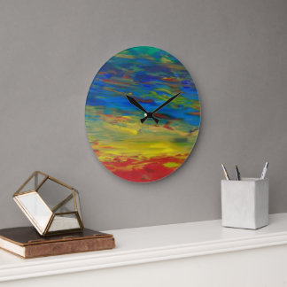 水の上 ラージ壁時計