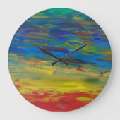 水の上 ラージ壁時計 (正面)