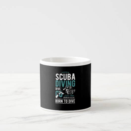 水の下にブリーザーあなたの超大国は何であるか。 エスプレッソカップ (正面)