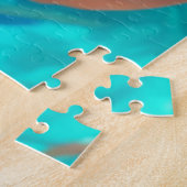 水の下の美しい女性AIアート ジグソーパズル (側面)