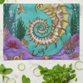 水の下 キッチンタオル (折り畳み)