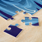 水の中から魚を取り出す – おもしろい ジグソーパズル (側面)