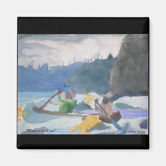 "水の中でウェイド"マグネット マグネット (正面)