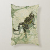 水の中で勝利するヒキガエル アクセントクッション (正面(垂直))