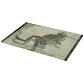 水の中で勝利するヒキガエル カッティングボード (角)