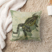水の中で勝利するヒキガエル クッション (ブランケット)