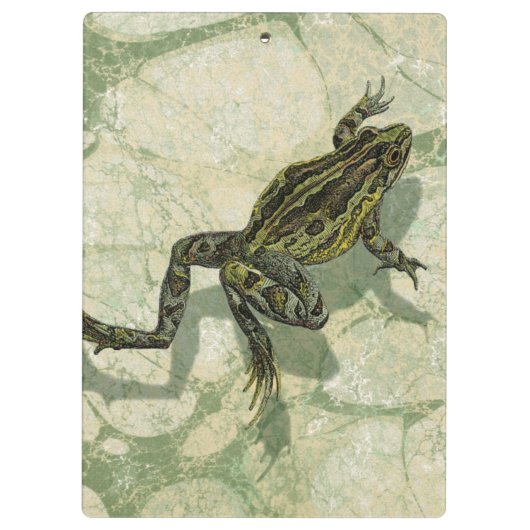 水の中で勝利するヒキガエル クリップボード (裏面)