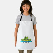 水の中で泳ぐワニ エプロン (インサイチュ)