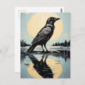 水の中で激しく揺れる ポストカード (正面/裏面)