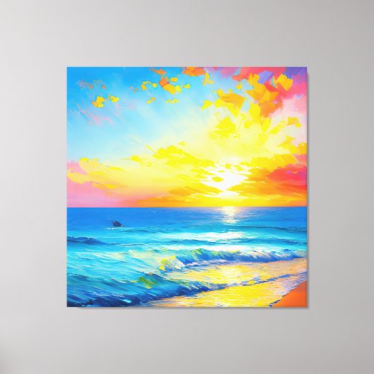 「水の中に何があるか」 キャンバスプリント (正面)