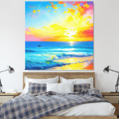 「水の中に何があるか」 キャンバスプリント (インサイチュ (寝室))