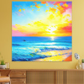 「水の中に何があるか」 キャンバスプリント (インサイチュ (リビング))