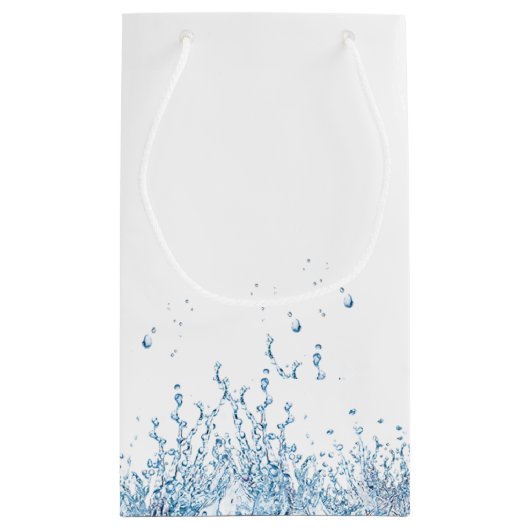 水の中に大きな魚40歳の誕生日の小さな抱き枕 スモールペーパーバッグ (裏面)