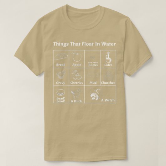 水の中に浮かぶ物りんごサイダーDuc Tシャツ (デザイン正面)