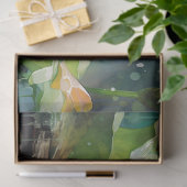 水の中のカエルの色4 Decopage紙 薄葉紙 (ギフト)