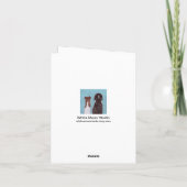 水の中のカップケーキ カード (裏面)