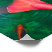 水の中のポスター – ファンタジー人魚,湖 ポスター (角)