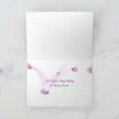 水の中のラン考えドとキャンドル カード (内部)