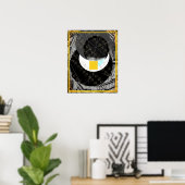 水の中の元素地球瞑想支援タトバ ポスター (ホームオフィス)