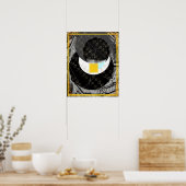 水の中の元素地球瞑想支援タトバ ポスター (キッチン)