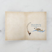 水の中の大きな魚お父さんの日 カード (内部)